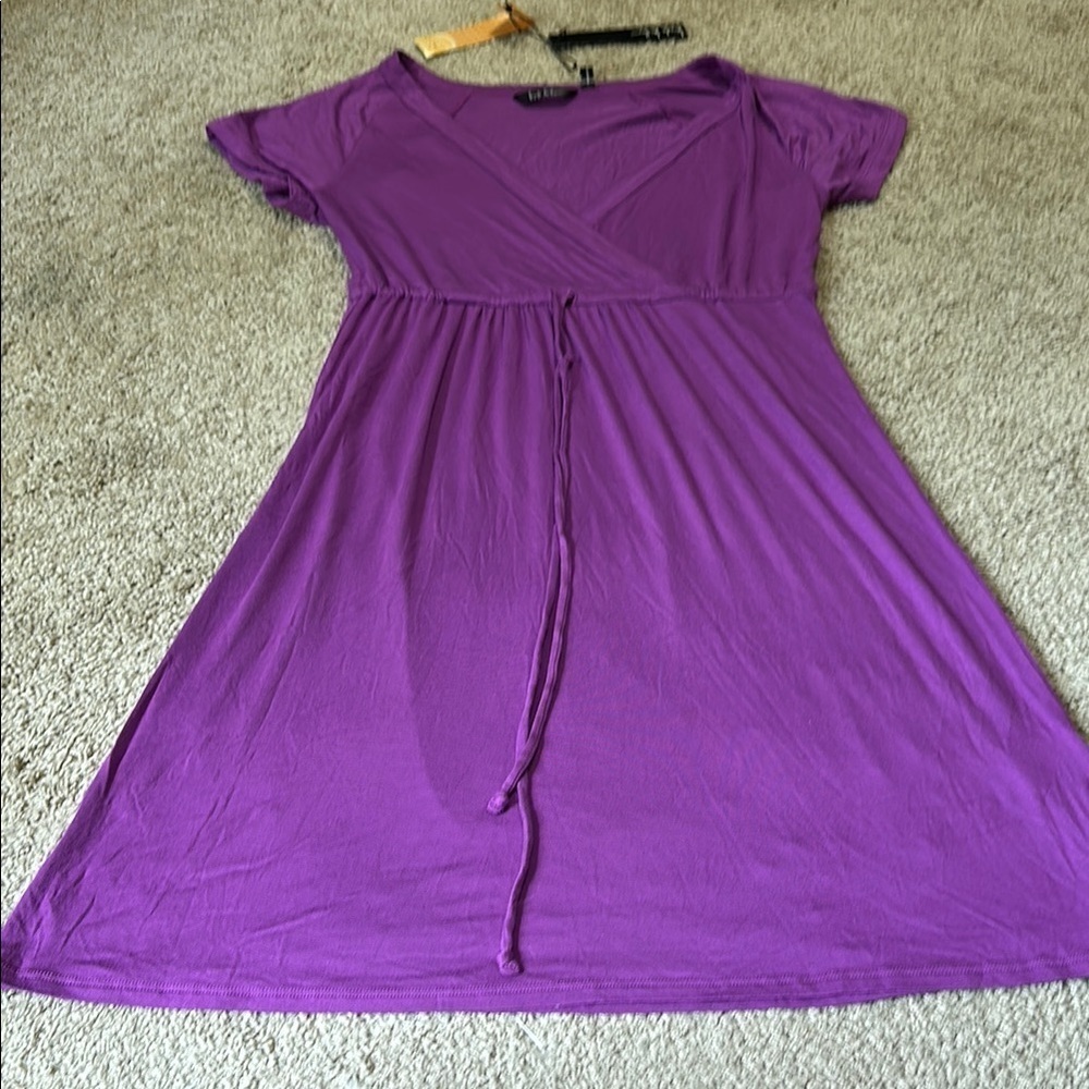 Nicole Miller Purple UPF 50 Swim Cover Up/ DressSize Small NWT lightweight